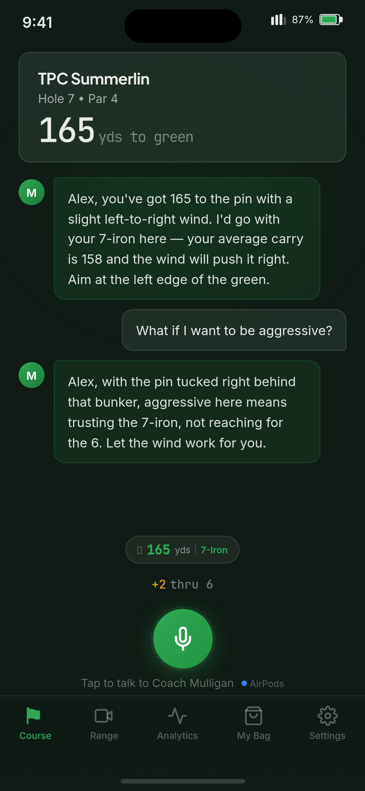 BogeyHunter Mobile — Course Mode