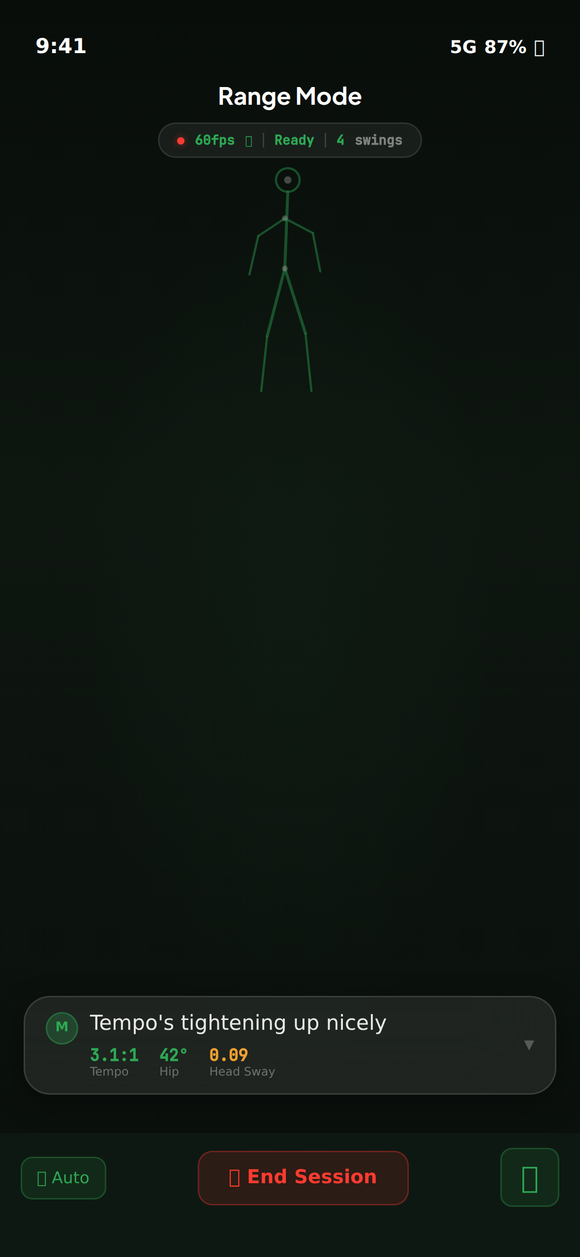 BogeyHunter Mobile — Range Mode